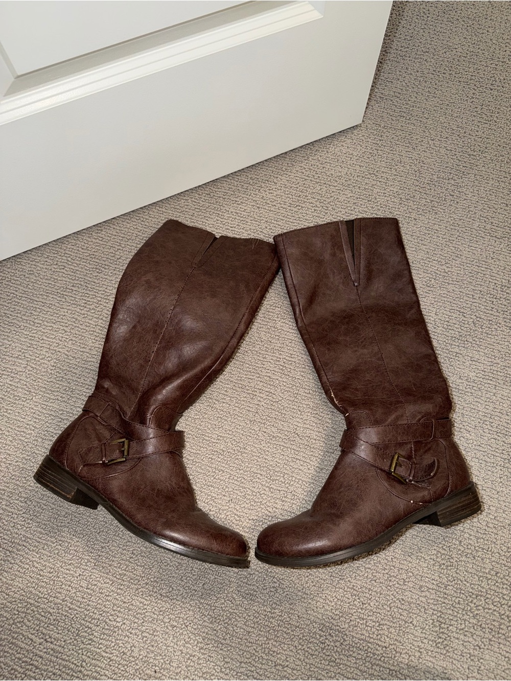 Kenneth Cole Reaction Brown Tall Riding Boots - Picture 2 of 5